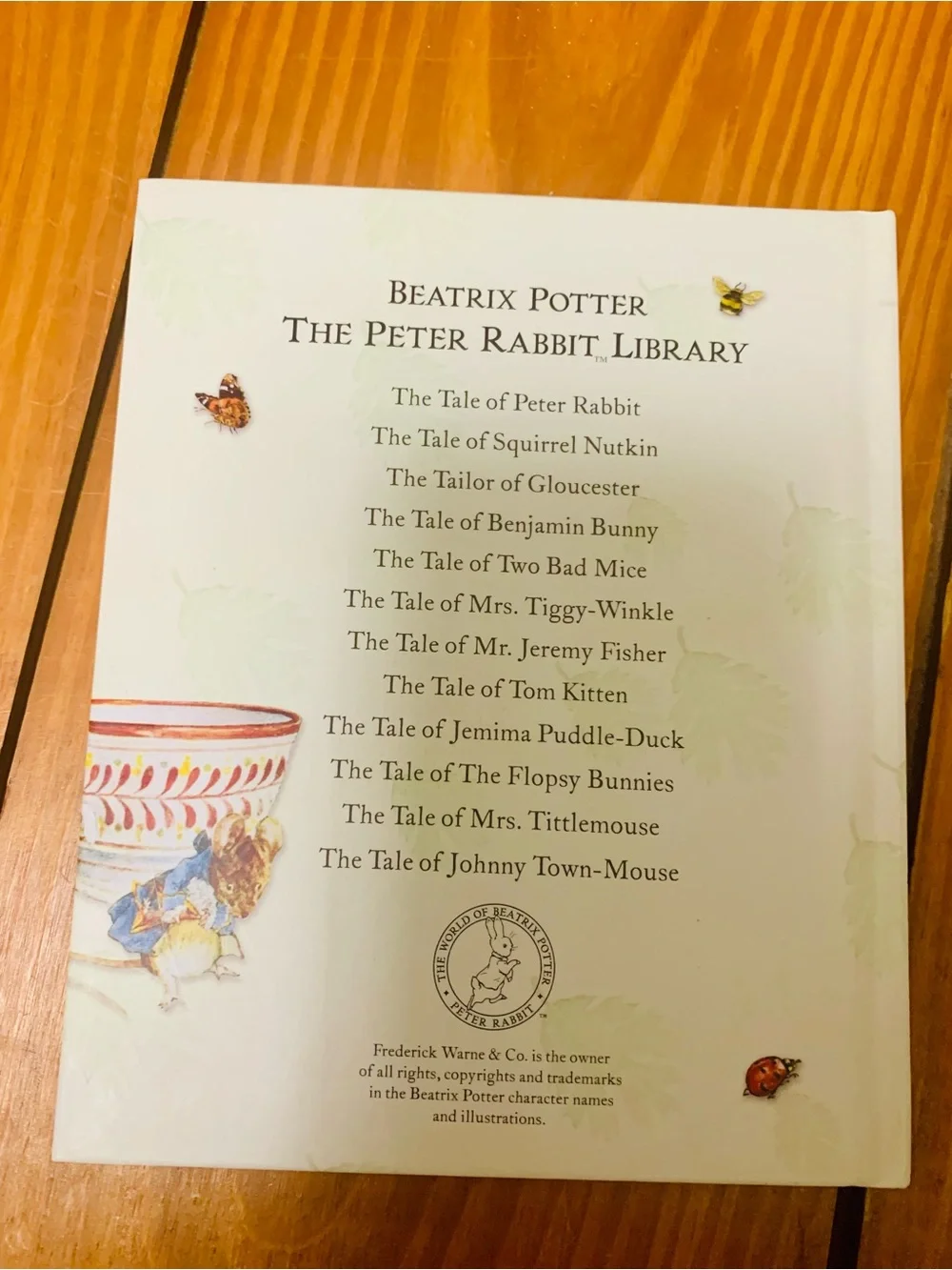 Beatrix Potter The Peter Rabbit Library - two bad mice & tailor of Gloucester